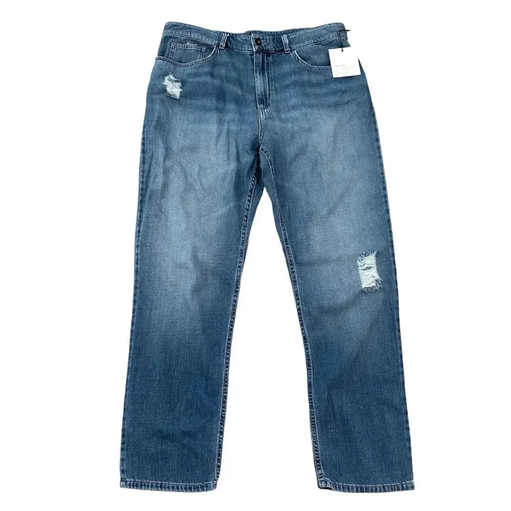 Classic Blue Distressed Women's Jeans
